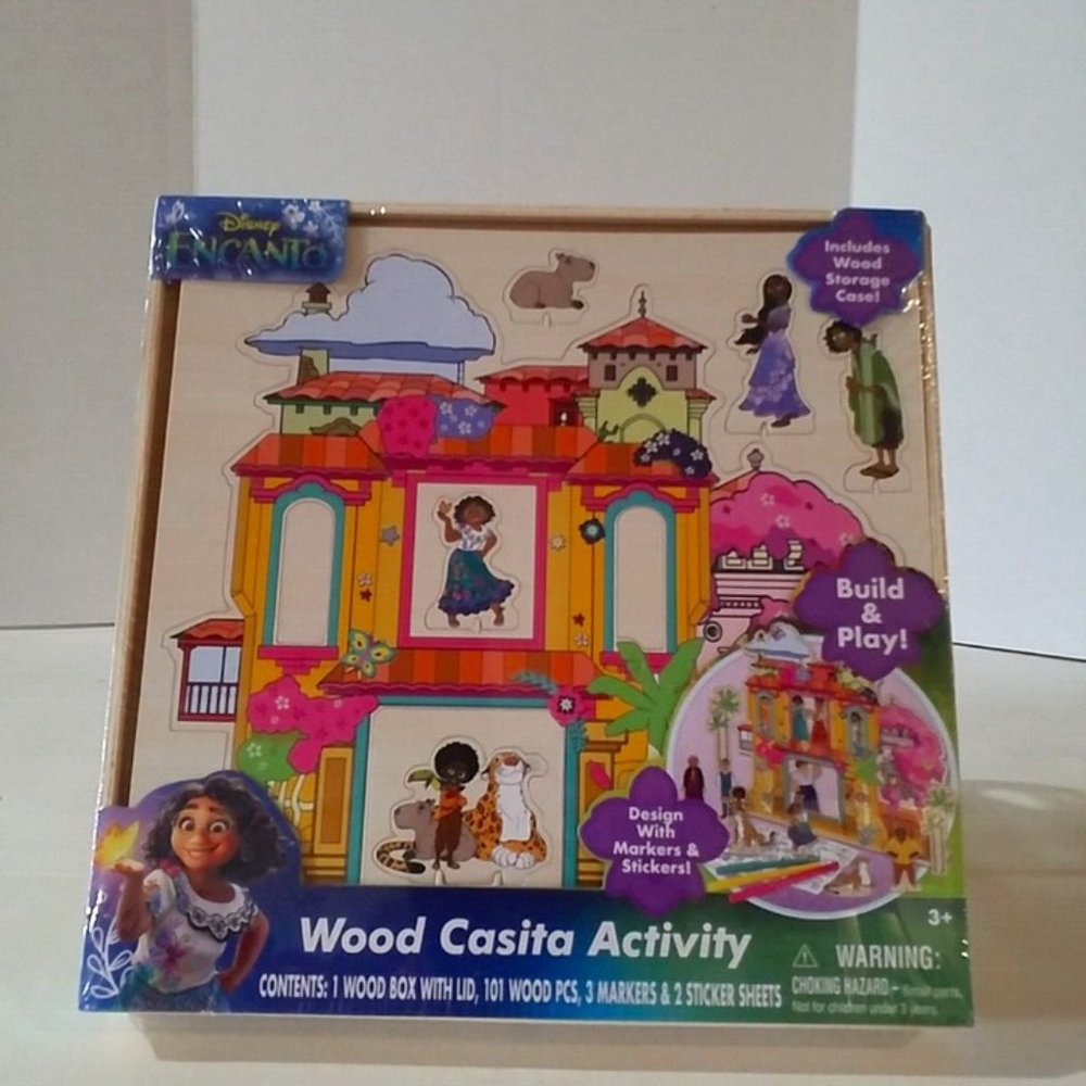 Disney Encanto Wood Casita Activity Set - New